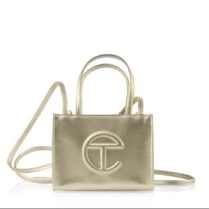Gold Telfar Shopping Bag - Small